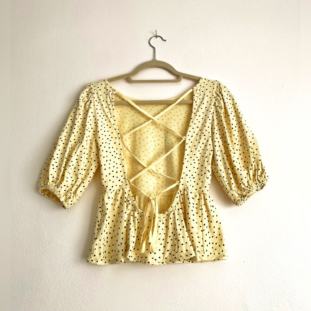 Tie-Back peplum top